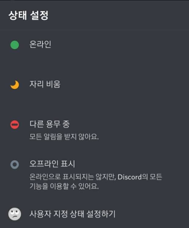 [잡담] 디스코드 잘 아는 사람 있엉??? 상태표시에 관한거야 | 인스티즈