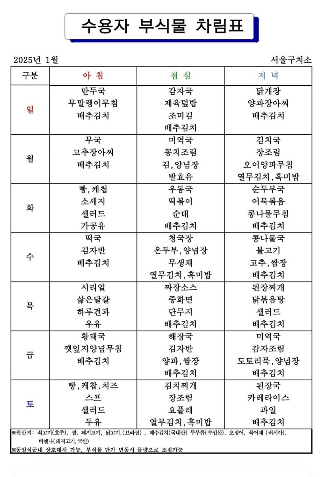 [잡담] 서울구치소 ㄹㅇ 밥 왤케 잘나와..... | 인스티즈