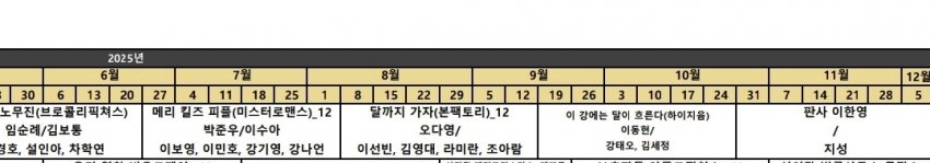 [잡담] YG편성표 잘 안맞는데 이번엔 웬일로 맞네 | 인스티즈