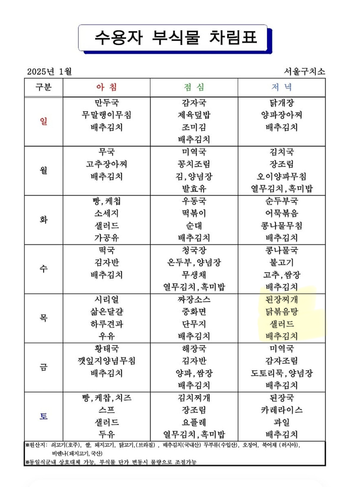 [정보/소식] 윤석열 저녁 메뉴 떴다!! | 인스티즈