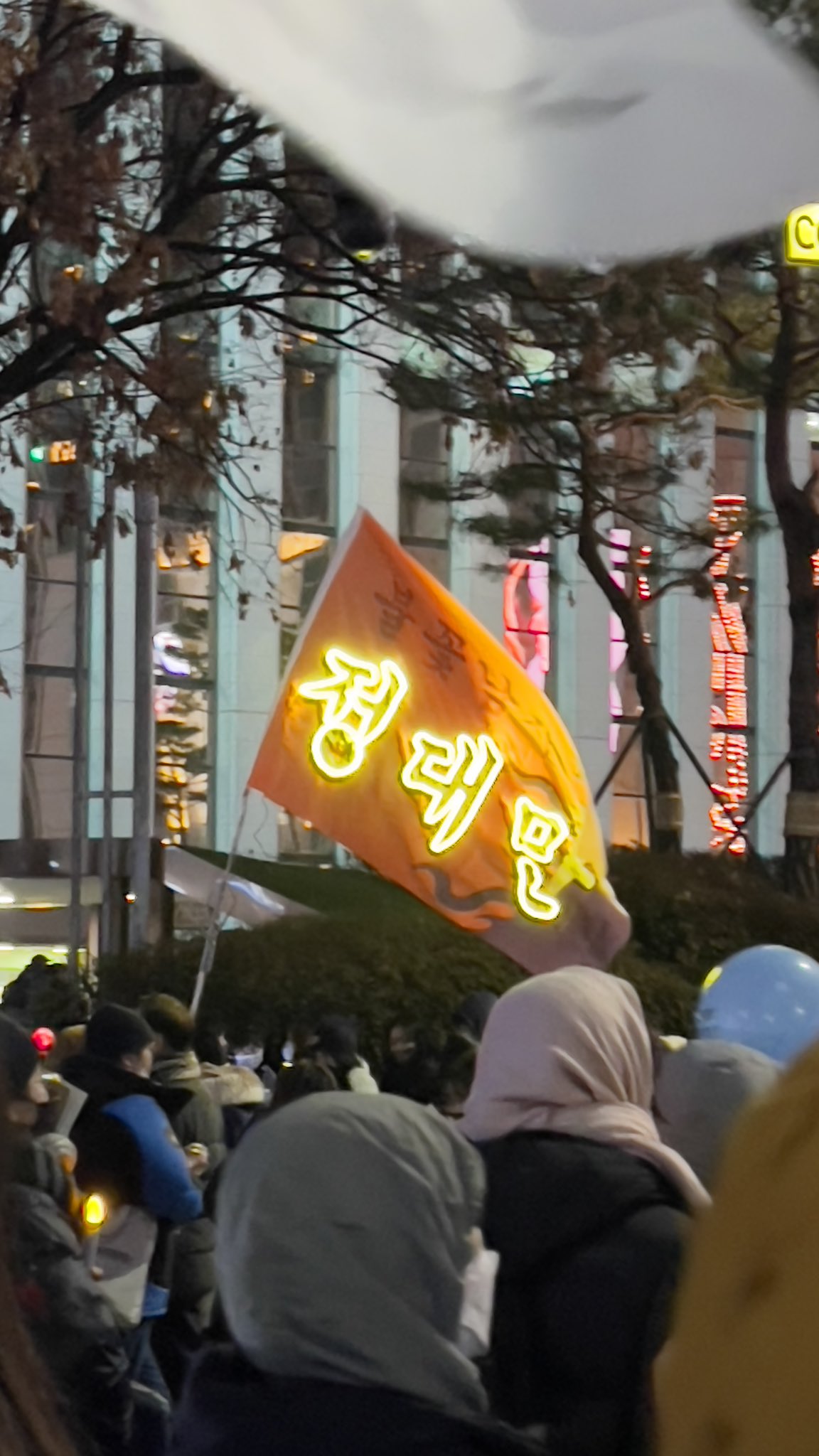 [잡담] 경이로운 불꽃남자 정대만 깃발 탄핵 시위 출석률 | 인스티즈