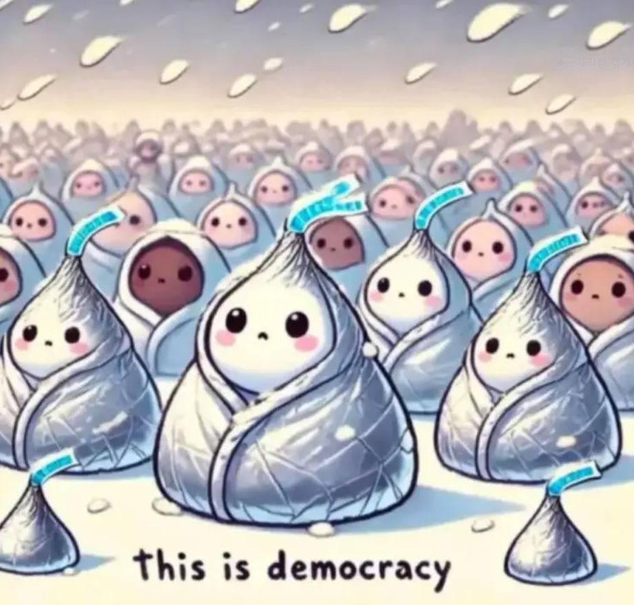 [잡담] 해외에서 그린 한남동 시위 'this is democracy' | 인스티즈