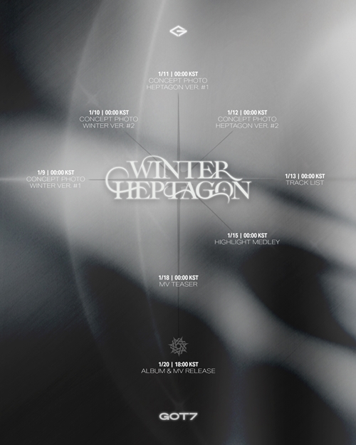 [정보/소식] 갓세븐 'WINTER HEPTAGON' 스케줄러...본격 컴백 카운트다운 | 인스티즈