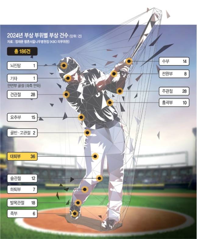 [정보/소식] 프로야구 부상 23%… 정규리그 1~3위가 가장 많이 다쳤다 | 인스티즈