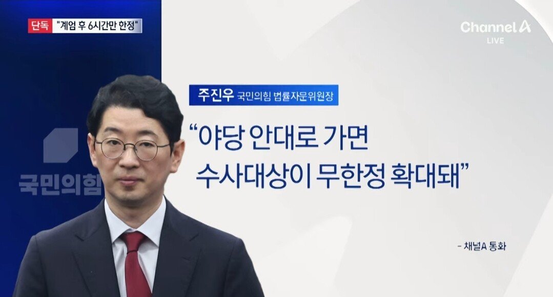 [정보/소식] [단독] 채널A, 국민의힘 자체 특검법 추진...수사 범위는 6시간으로 한정 | 인스티즈