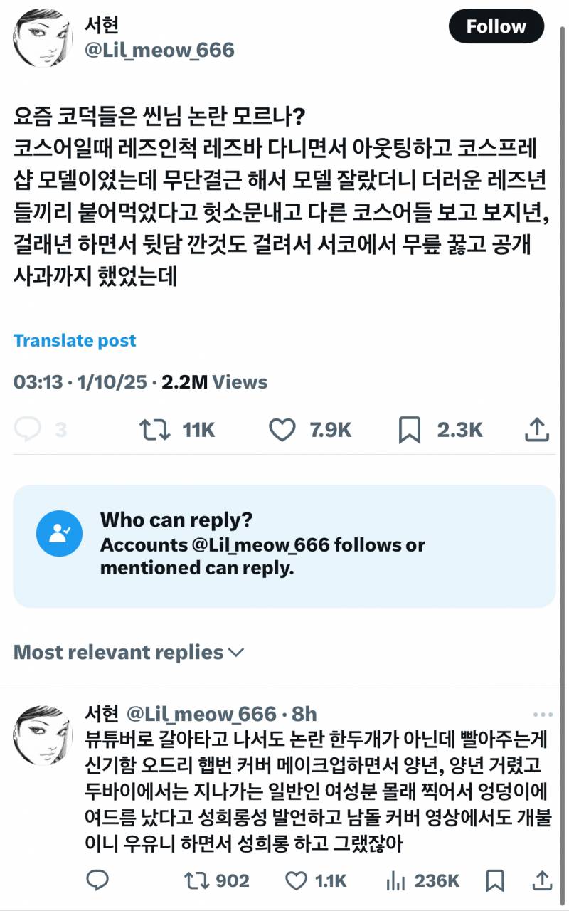 [잡담] 와우 뷰튜버 씬님 논란있는거 다들 알았어? | 인스티즈