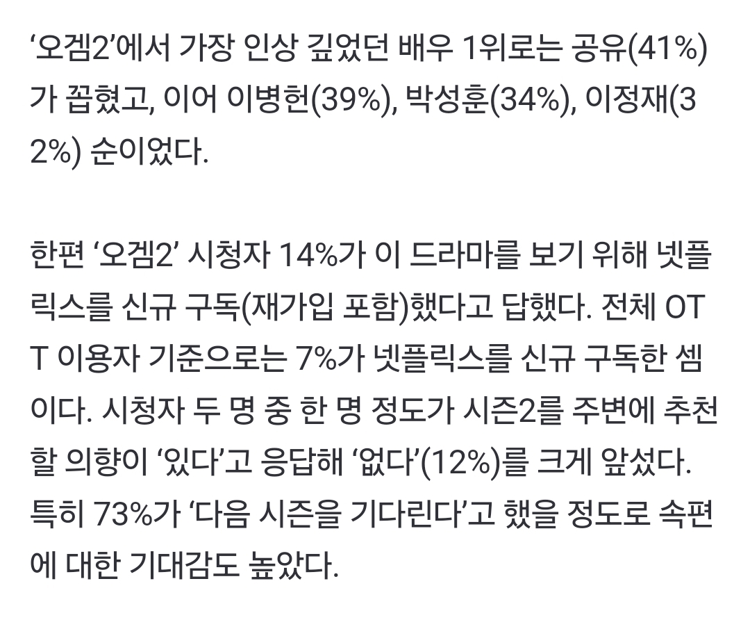 [잡담] 오겜2에 대한 시청자 분석 리포트 나왔네 | 인스티즈