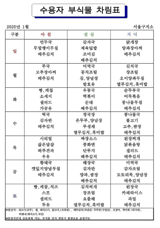 [정보/소식] '하루 식비 5094원' 윤 대통령 점심 짜장면, 저녁 닭볶음탕…구치소 식단 보니 | 인스티즈