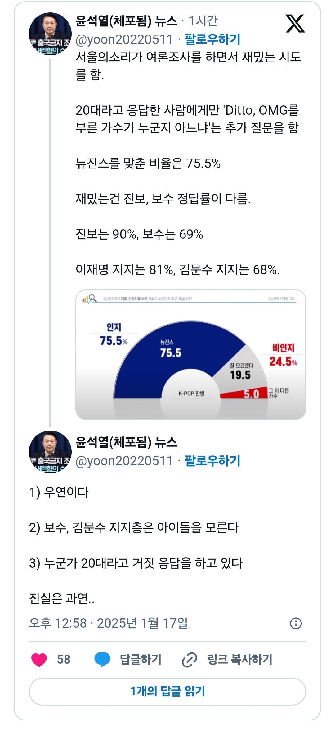 [잡담] 여론조사 구라핑 개많나봨ㅋㅋㅋㅋㅋㅋㅋㅋㅋ | 인스티즈