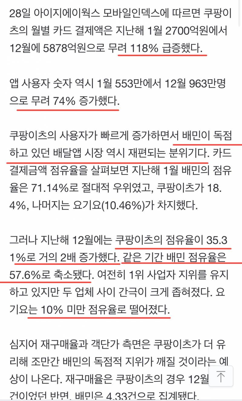 현재 내부 초비상이라는 배민.JPG | 인스티즈