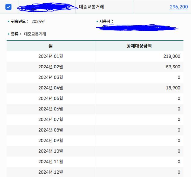 [잡담] 연말정산 - 대중교통 거래 좀 봐줘 | 인스티즈