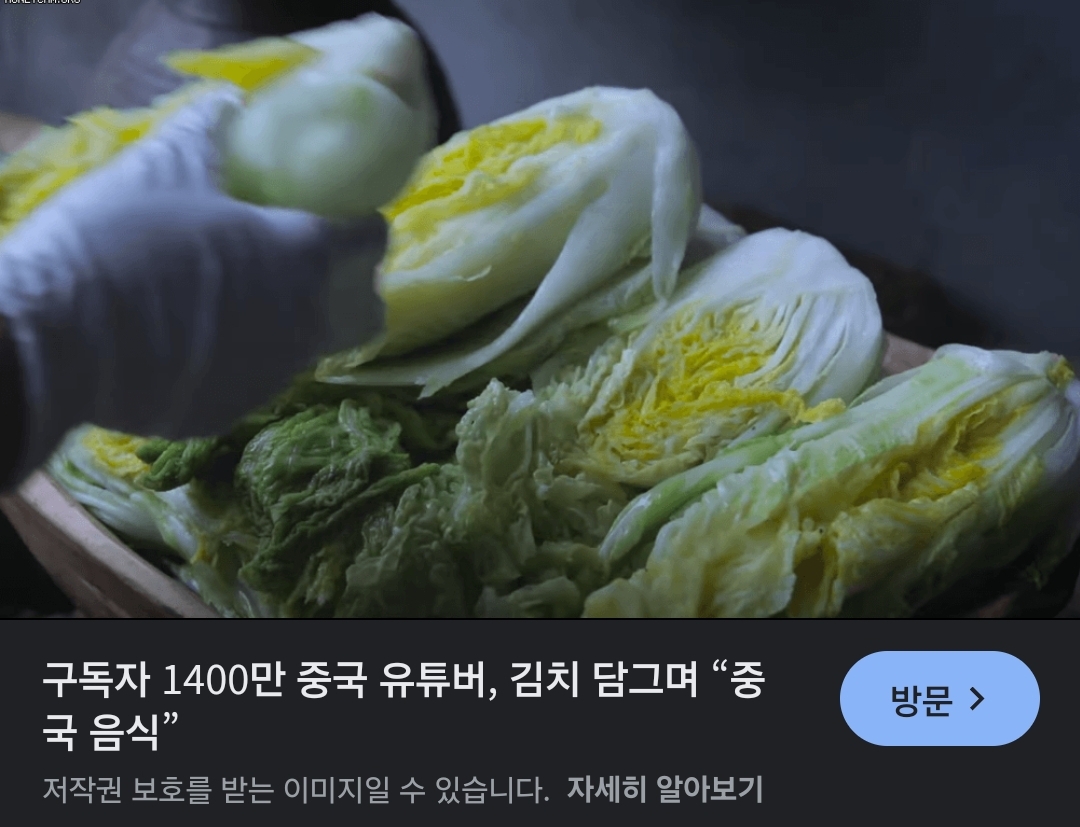 [마플] 중국이 김치가지고 을 안하면 파오차이라고 했어도 실수인갑다 했었겠지 | 인스티즈