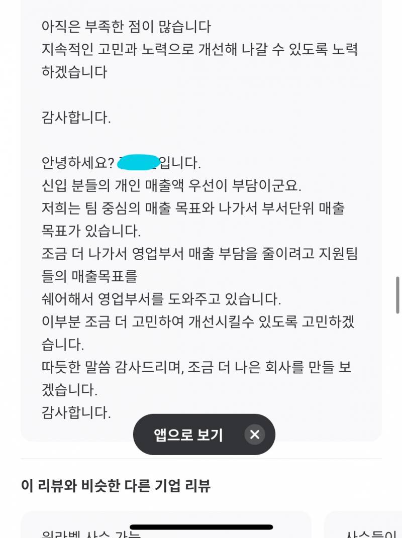 [잡담] 잡플래닛 이런식으로 대표가 하나씩 답글다는데 | 인스티즈