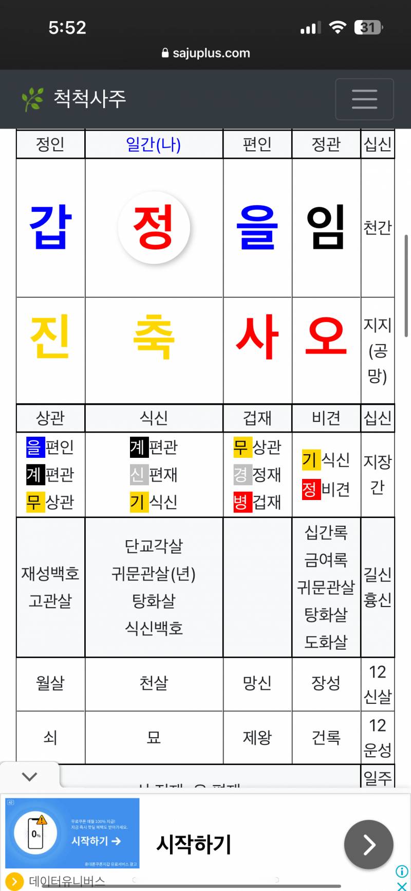 [잡담] 내 사주 청년기때 망신살 이래서 기분 안 좋아짐.. | 인스티즈