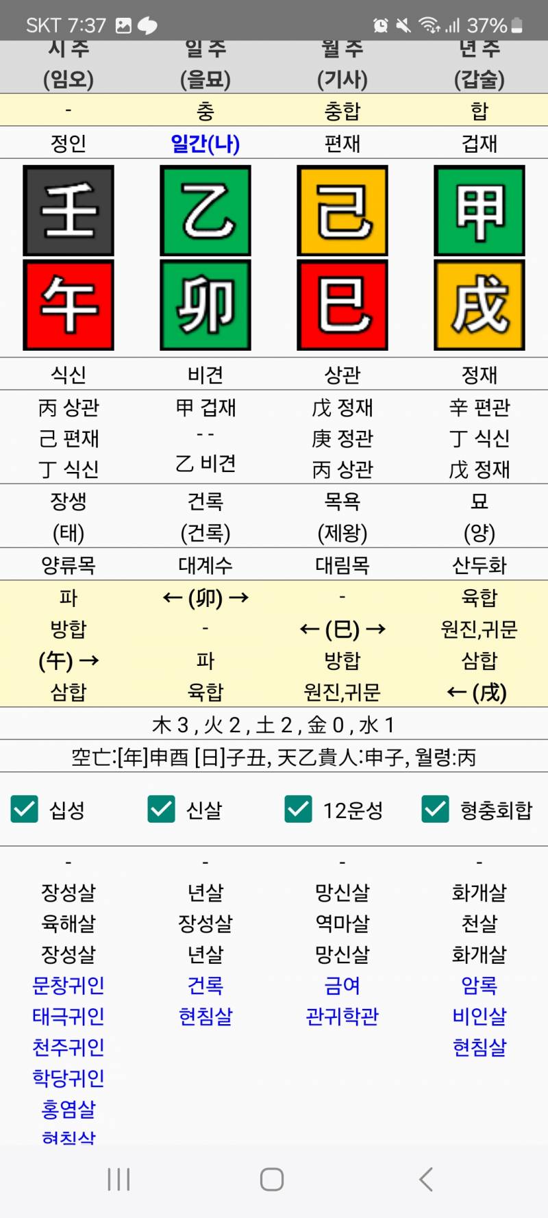 [잡담] 내 만세력인데 무슨직업을 하먼될거가타? | 인스티즈