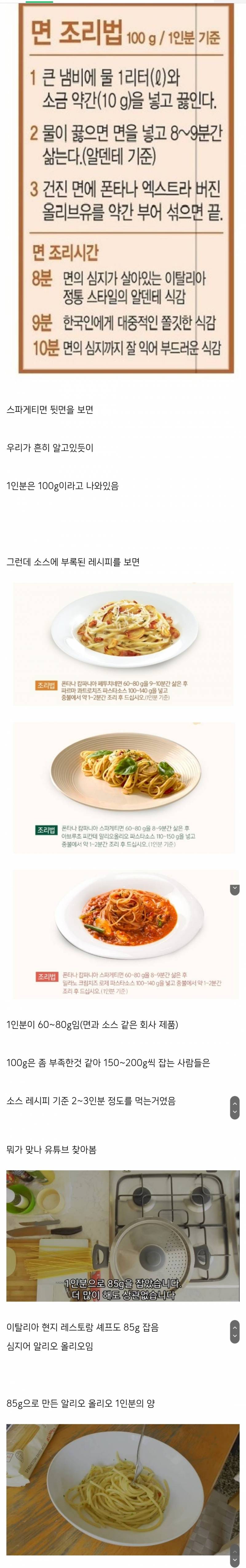  충격적이라는 파스타 1인분 양.JPG2