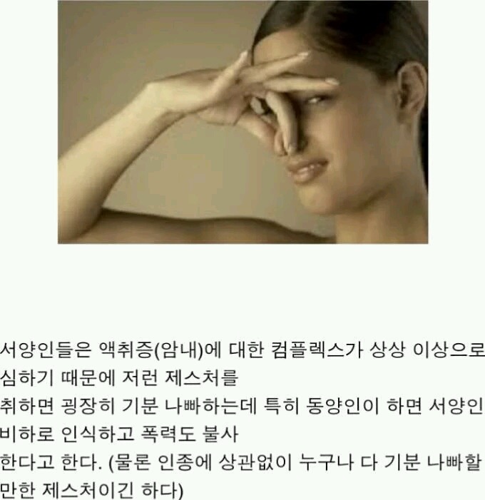 서양인에게하면 빡돈다는 서양인비하 제스처 | 인스티즈