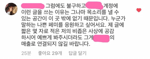 인스타에서 소신발언한 여성쇼핑몰 사장님 | 인스티즈