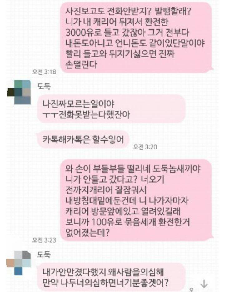 남자친구가 350만원 훔쳐서 도망갔어요 | 인스티즈