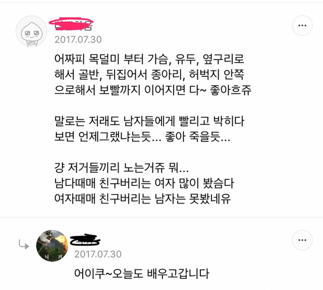 말로는 저래도 남자들에게 빨리고 박히다보면 언제그랬냐는듯....좋아 죽을듯....(feat.임종) | 인스티즈