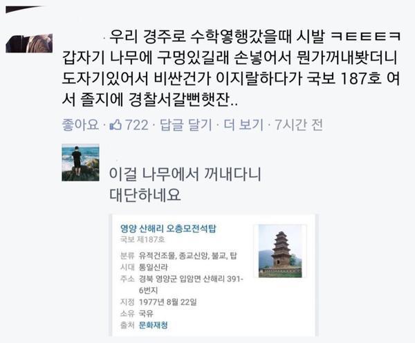 국보187호 꺼내다가 경찰서 갈 뻔함 | 인스티즈