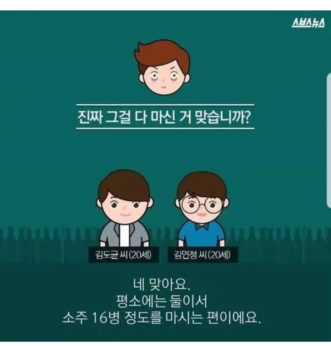 둘이서 소주 83병 마신 20대 | 인스티즈