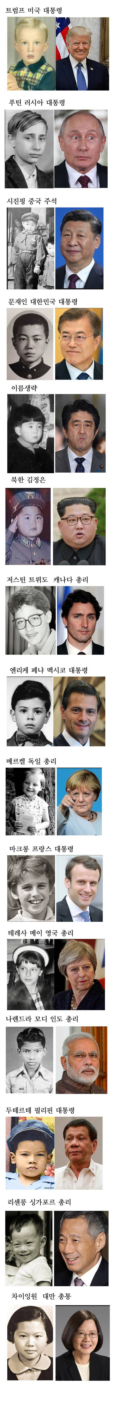 각 국가 지도자의 어릴 때 사진.jpg | 인스티즈