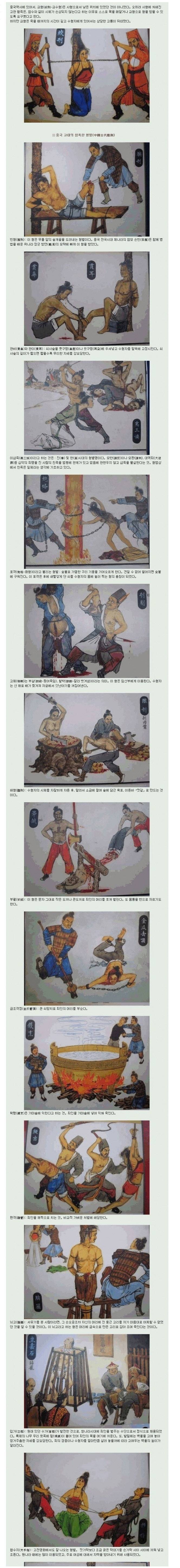 잔인함의 극치를 보여주는 중국의 형벌들...... (사진x 그림o) | 인스티즈