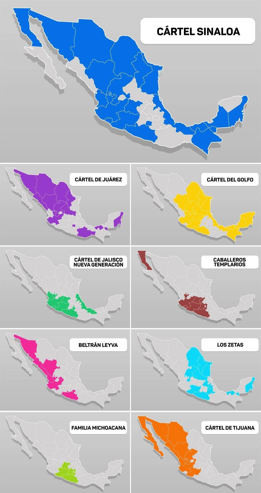 멕시코 카르텔 지도 | 인스티즈