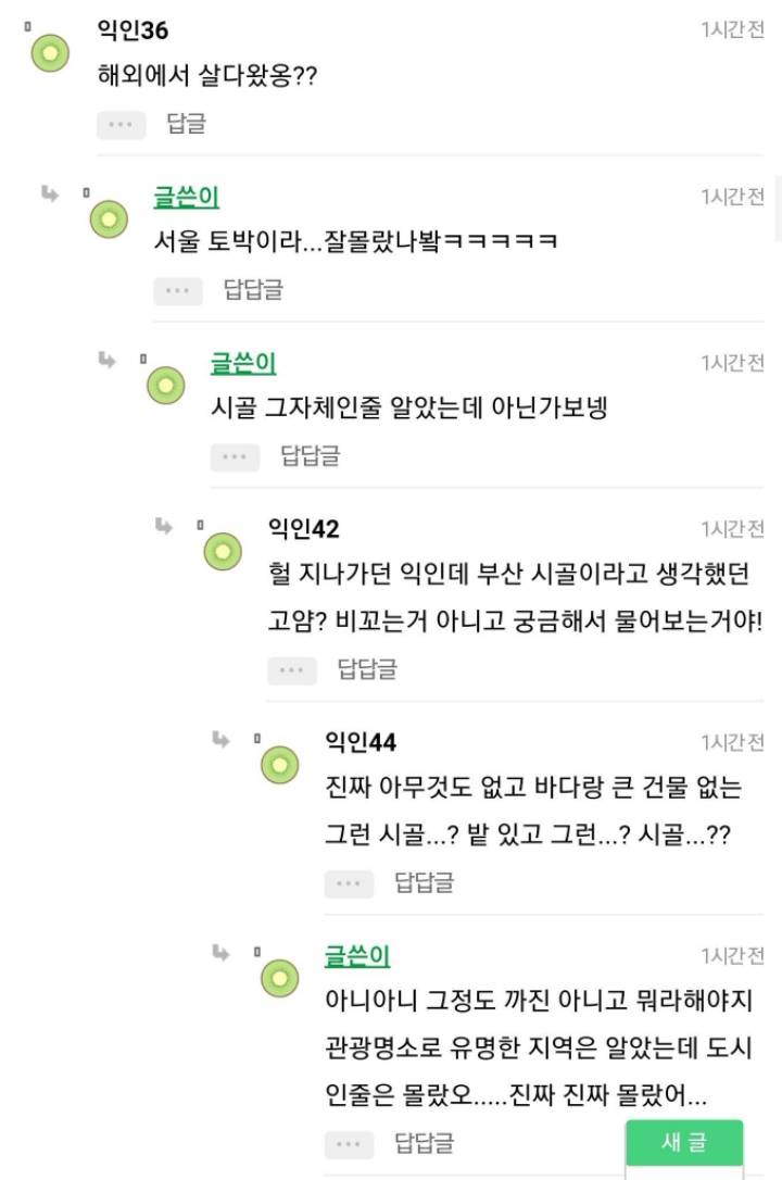 부산에서 살고싶은 서울 토박이 | 인스티즈