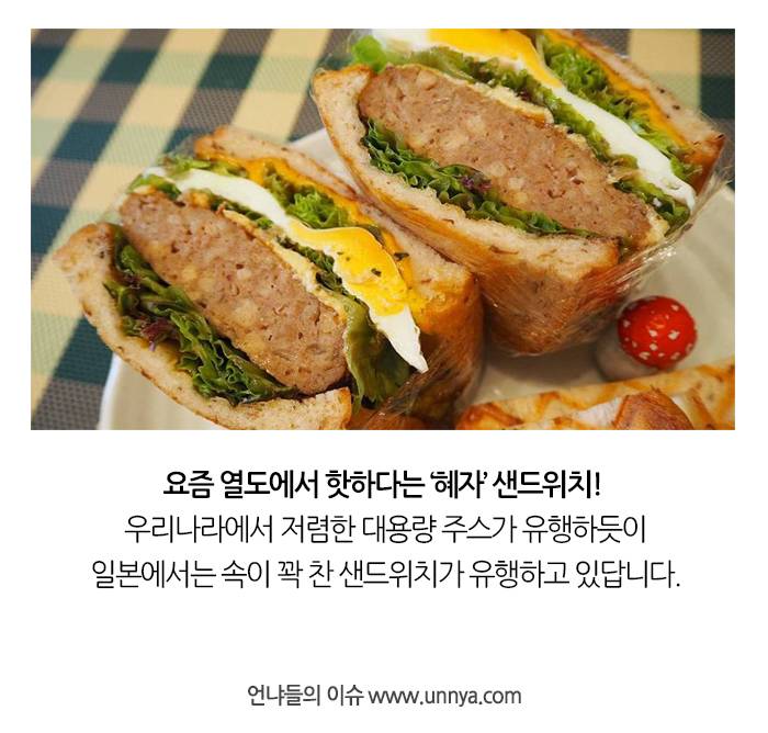 열도에서 유행하는 속이 꽉 찬 샌드위치 | 인스티즈