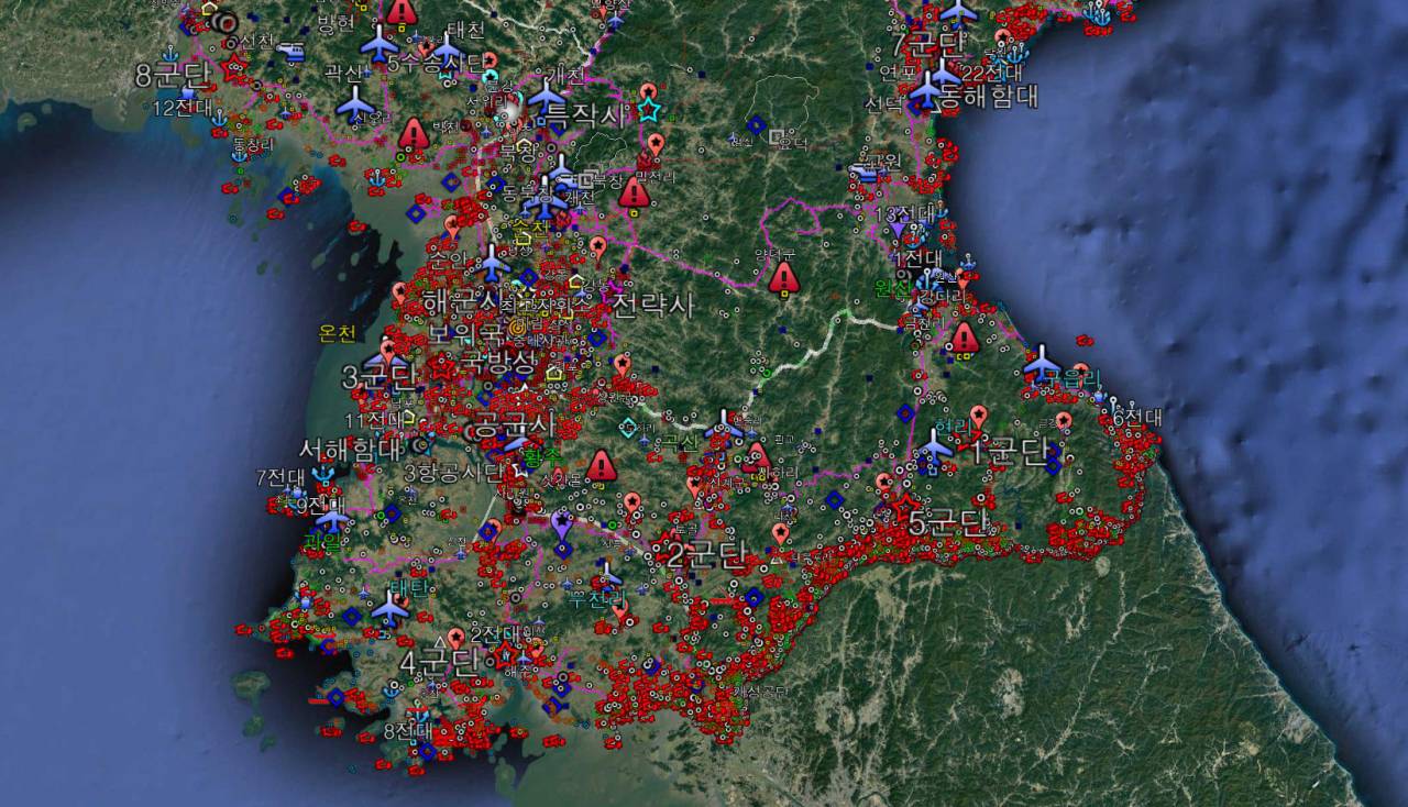 군사갤 북괴 모든 군사시설 좌표..Jpg - 인스티즈(Instiz) 인티포털 카테고리