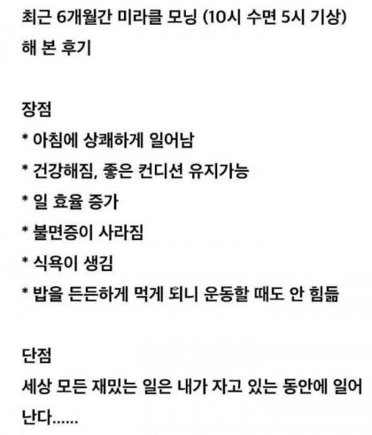 6개월간 10시 수면 5시 기상한 사람 후기.Jpg - 인스티즈(Instiz) 이슈 카테고리