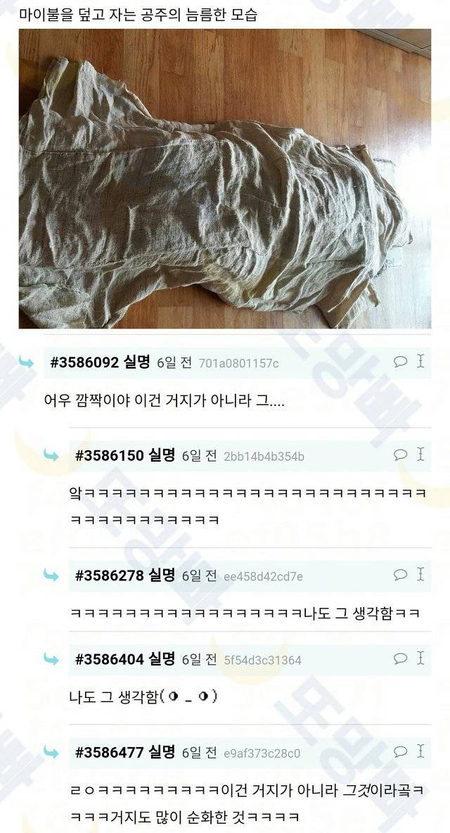 마 이불 덮다가 동생한테 거지 소리 들음...jpg | 인스티즈