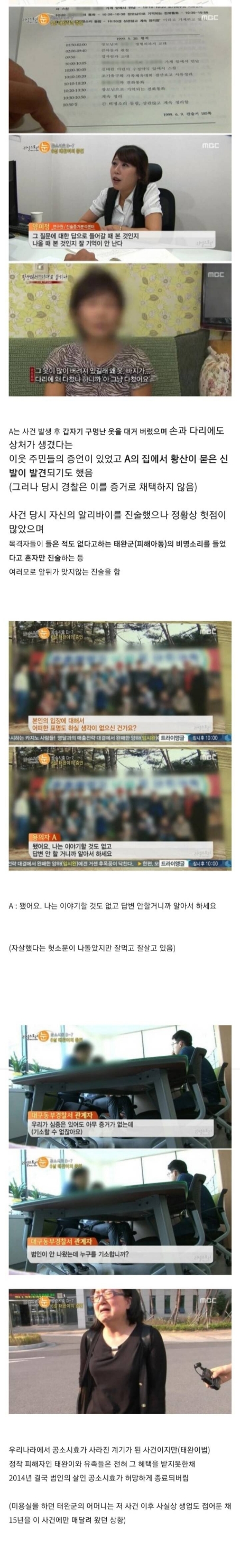 대한민국의 범죄 공소시효를 없애준 미제사건 | 인스티즈