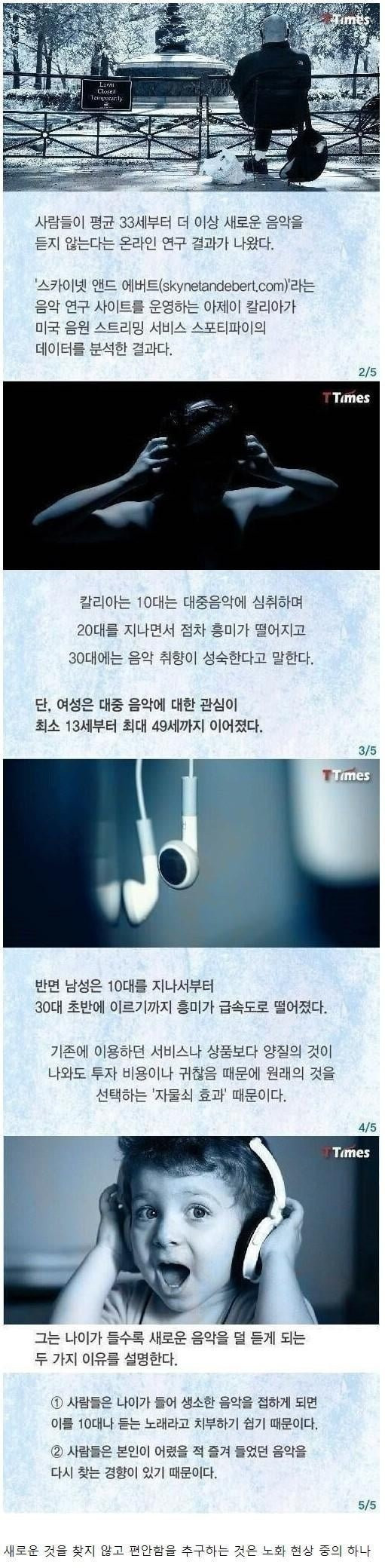  사람들이 노화가 왔다는 현상 중 한가지