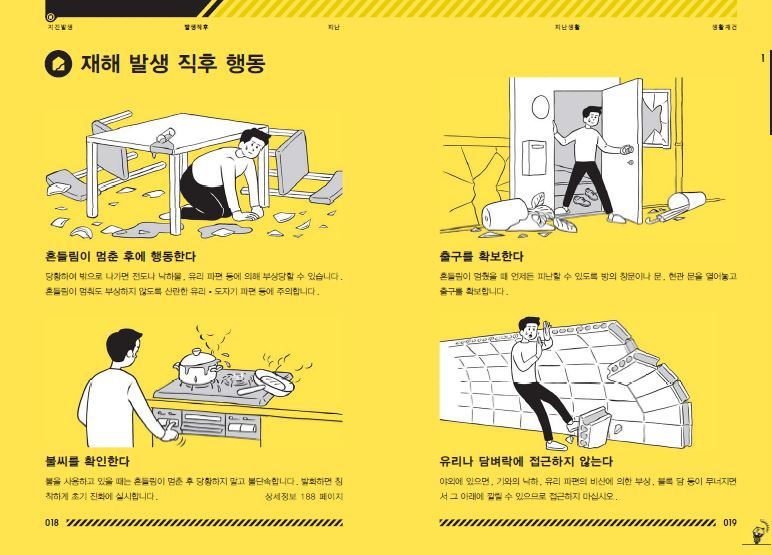 일본에서 만든 한국어버전 지진대비 메뉴얼 | 인스티즈