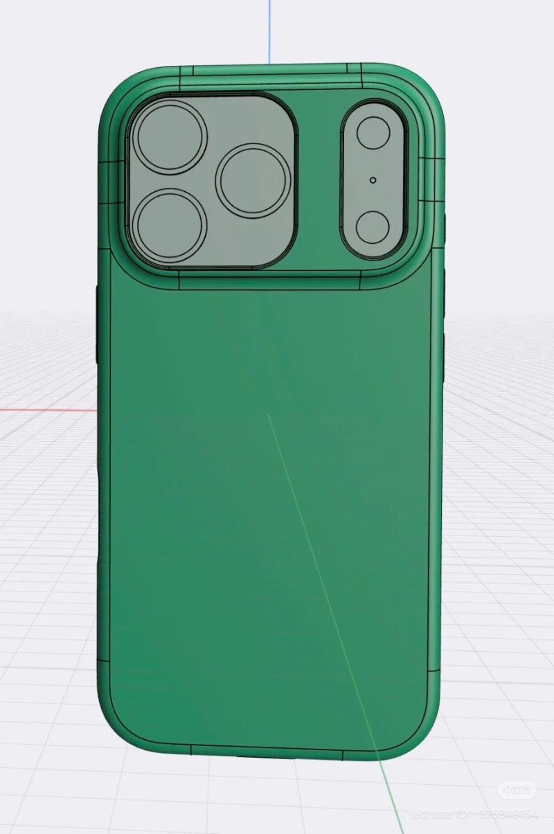 애플 아이폰17 프로 시리즈, 3D CAD 케이스 이미지.jpg | 인스티즈