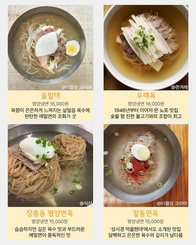  서울 평양냉면 맛집
