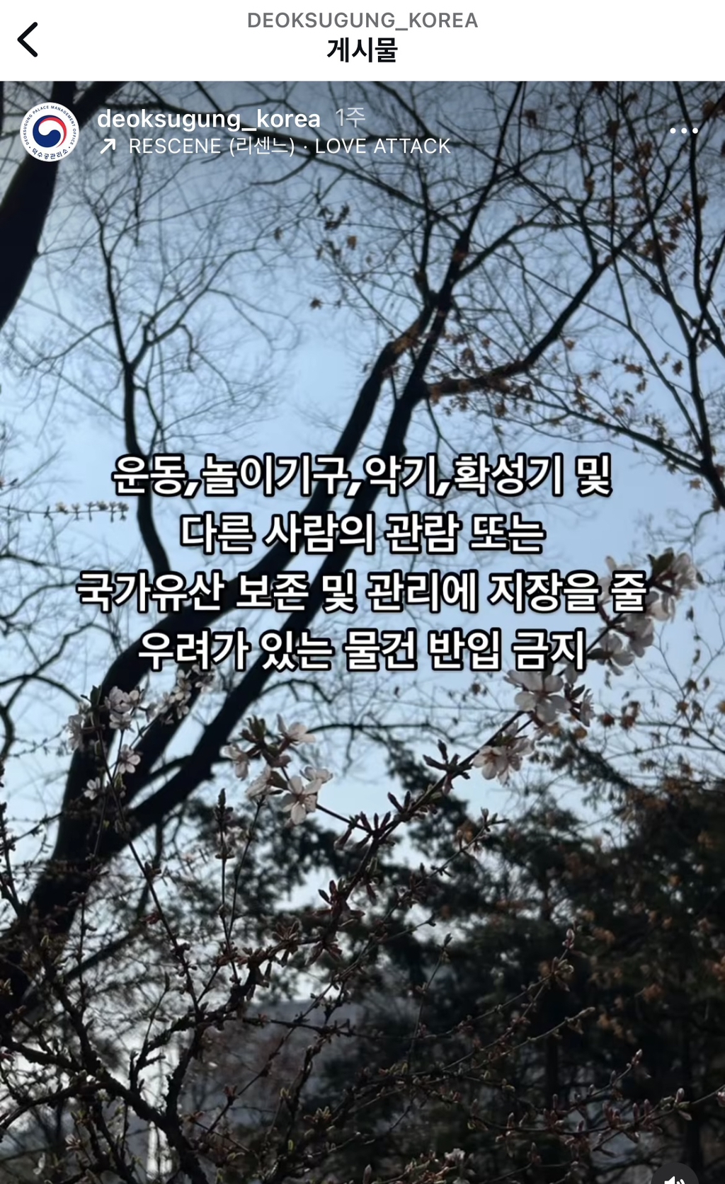 궁궐에서 지켜야 할 것(담배금지,도시락금지) | 인스티즈