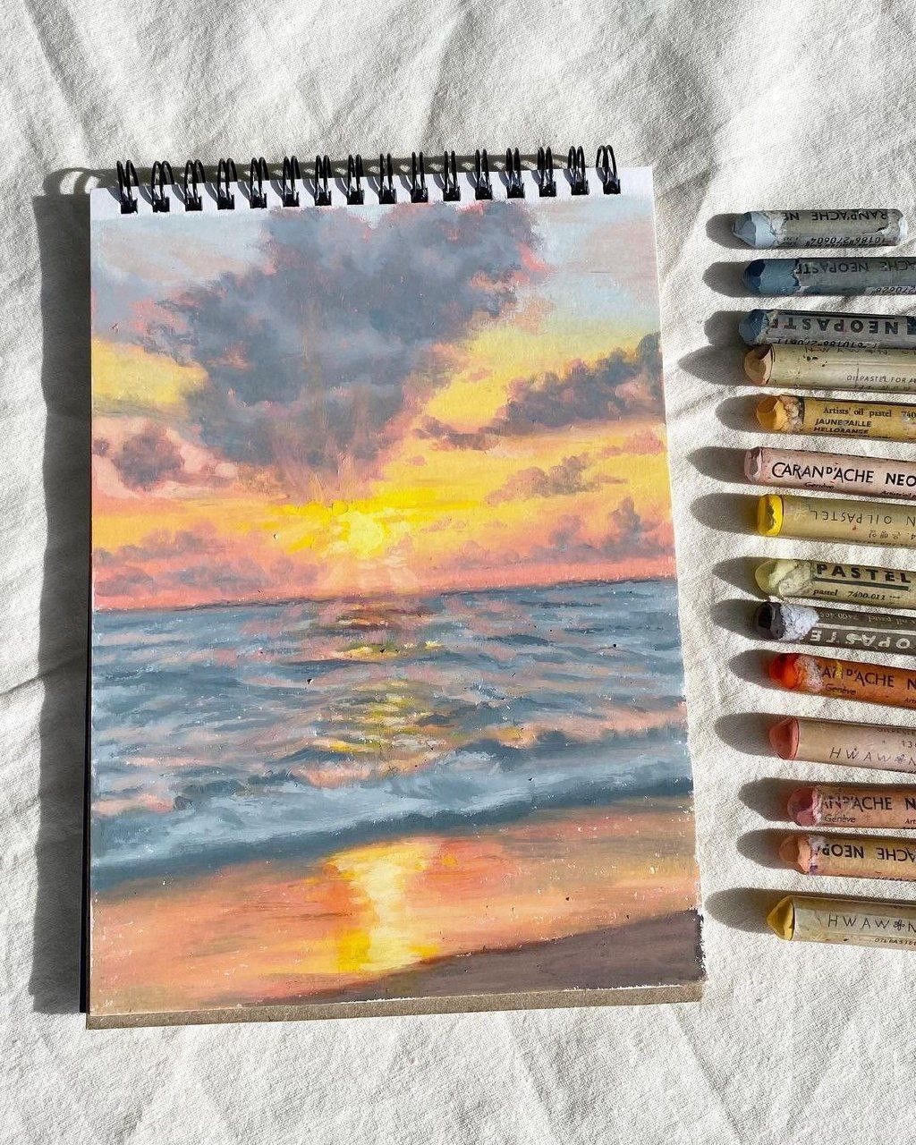 오일 파스텔로 그린 그림 🎨🖍️ | 인스티즈