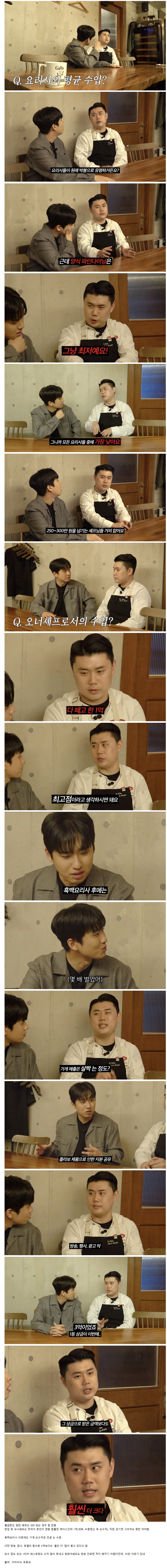  나폴리 맛피아가 말하는 파인다이닝 월급