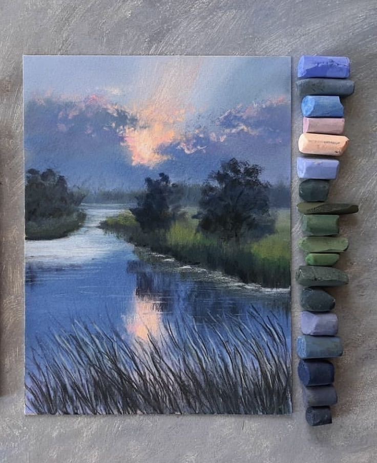 오일 파스텔로 그린 그림 🎨🖍️ | 인스티즈