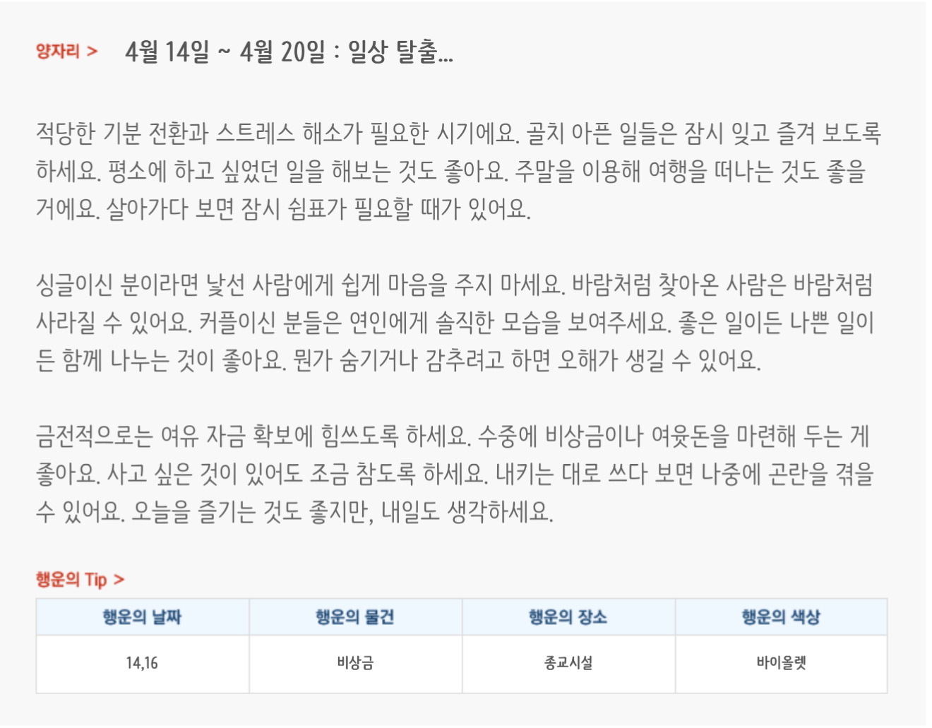 미리보는 4월 3주차 별자리운세 | 인스티즈