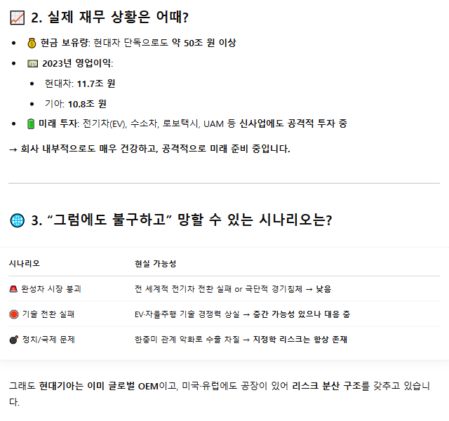 gpt야 현대기아차 삼성전자 망할 확률은? | 인스티즈