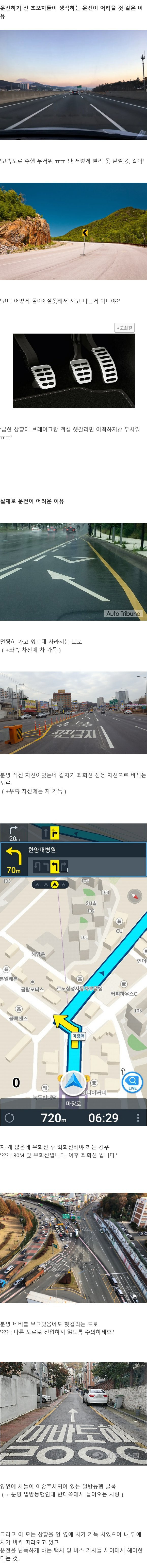 초보가 생각하는 운전의 어려움과 실제 어려움 | 인스티즈
